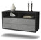 Dekati Lowboard EL Paso hängend (92x47x35cm) Korpus anthrazit matt - Front Beton Optik - Push to Open - hochwertige Leichtlaufschienen