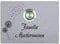 Türklingel mit Gravur Edelstahl 110x80mm mit LED-Taster (Farbe wählbar) Wasserdicht und Montagefertig von Klingelhaus - Pusteblume