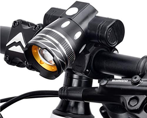 BESPORTBLE Cycle Lights Bike Light Set Rechargeable Led Headlight Charging Mountain Cycling Headlight Waterproof Lightweight 3 Modes for Night Riding