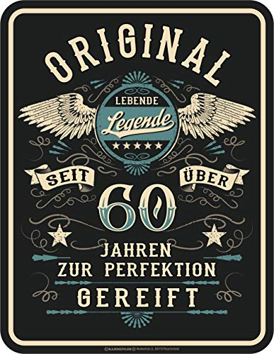 Deko Blechschild als Geschenk zum 60. Geburtstag: Lebende Legende