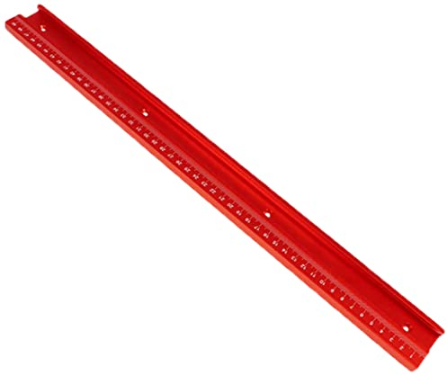 Mioloe T-Track T-Slot Rail T-Slot T-Tracks Mitre Jig Outils Aluminium T-Tracks Mitre Jig Fixation Fente avec règle d'outil, pour Routeur De Travail Du Bois,400mm