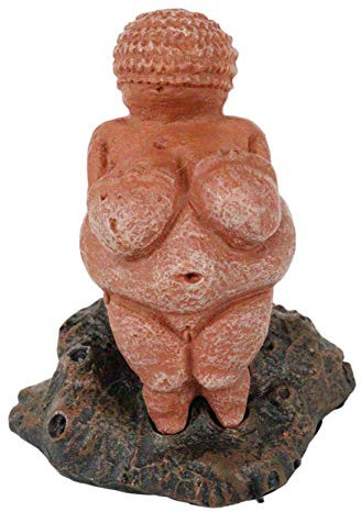 Ebros Mutter Göttin Venus von Willendorf Reproduktion von paläolithischem Steinzeitalter Periode Artefakt Replik Figur von Oberon Zell Museum Decor MiniSkulptur griechische römische Götter und