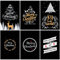 Weihnachtskarten mit Umschlag, Weihnachtskarte Set 12er Nostalgie Weihnachtspostkarten Klappkarten, Christmas Cards Lustige, Weihnachtskarten Klein Basteln Einladungskarten Weihnachtsfeier
