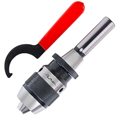 Aman 1/8-5/8 R8 Integrated Super Heavy Keyless Drill Chuck