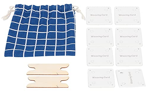 Weaving Cards Tablet Weaving Card Papier Karten Wooden Weaving Shuttle Handmade Paper Tools für Webstuhl oder Inkle Weberei