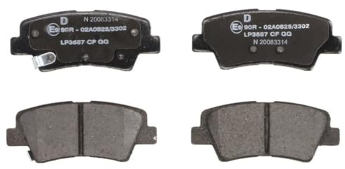 DELPHI LP3587 Bremsbelagsatz Bremsbeläge Hinten ohne Zubehör Kompatibel mit HYUNDAI Kona OS