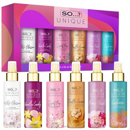 So…? Unique Grande Damen Mini Mist Gift Set, Body Mist Fragrance Spray (6x50ml)