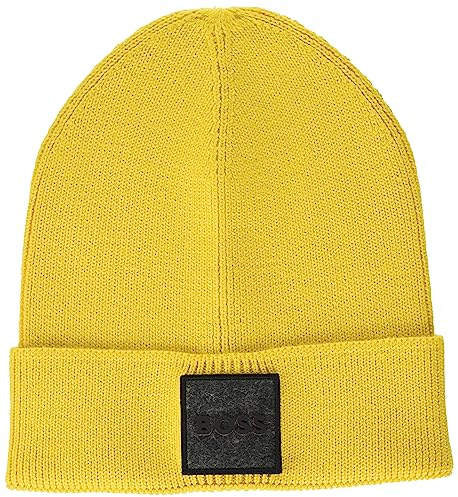 BOSS Men's Foxxy Beanie, Light/Pastel Yellow740, One Size