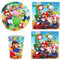Mstnoixgc 73Pcs Partygeschirr Deko, Geburtstag Party Set, Partygeschirr-Mit Teller, Becher, Servietten, Tischdecke, Trinkhalme