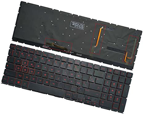 Clavier d'ordinateur Portable Compatible avec HP omen 15-DC TPN-Q211 15-dc000 15t-dc000 15-dc0010nr Disposition française Rétro - éclairage
