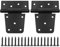 ZONADAH Set di 2 cerniere per porte da giardino, cerniere per finestre da 89 mm/3,5 pollici, cerniere in acciaio inox, porta, fienile, con viti per finestre, ante dell'armadio, vetrina, cantine del