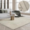 the carpet Boho Natur Wool Handgewebter Wollteppich im natürlichen skandinavischen Boho-Look, Handarbeit für einen einzigartigen Stil, Beige Creme, 120 x 170 cm