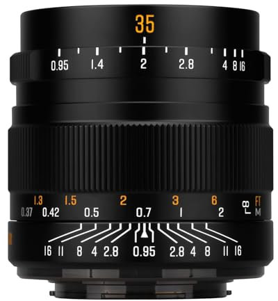 Brightin Star Obiettivo Prime da 35 mm F0.95 con messa a fuoco manuale per fotocamere mirrorless Canon EOS-M, obiettivo fisso APS-C ad ampia apertura, adatto per M6, M50, M5, M3, M200, M10, M100, M,