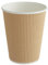 GRADISCO - Bicchieri in cartoncino ondulato kraft doppia parete da 360ml / 12oz, Riciclabile, Rivestimento in PE adatto per bevande calde, cappuccino, thè, cioccolata - Bicchiere monouso (50)