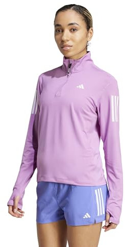 Adidas Damen Own The Run Half-Zip Jacket, preloved Purple, L