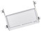 perfk Tiroir pour clavier d'ordinateur sous le bureau, plate-forme coulissante avec vis, extension de bureau pour bureau, accessoires légers, blanc