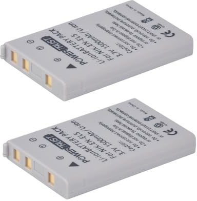 PowerTrust 2X EN-EL5 Akku für Nikon Coolpix P510, P500, P100, P520, P530, P90, P80, P6000, P5000, P5100, P4, P3, S10