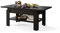 All4All Couchtisch Rino - Kaffeetisch - Wohnzimmertisch mit Ablage - Sofatisch - ausziehbar bis 170cm - höhenverstellbar - 130x65cm - 05 - Schwarz