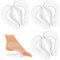 COMNICO 3 Paar Gel-Fußgewölbe Einlegesohlen Silikon Arch Support Fußeinlagen Weiche Orthopädisch Fußgewölbepolster Stützeinlagen Plantarfasziitis Schuhgewölbe Stützgel High-Heel-Einlagen Kissenpolster