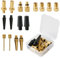 yongyongbuy 15 x Fahrrad Ventil Adapter Set, Fahrrad Ventil Adapter, Auto Ventil Zylinder Adapter Luftpumpe Fahrrad Luftpumpe Adapter mit Kugelpumpe Nadel