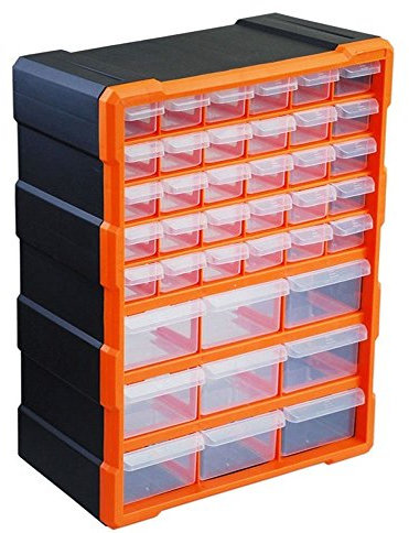 Armoire de rangement à plusieurs tiroirs en plastique pour la maison, le garage, les loisirs créatifs ou les abris de jardin