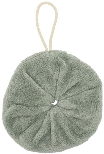 Fleur de douche éponge bambou sauge- éponge bambou ultra douce- certifiée OEKO-TEX- éco-responsable, économique - diamètre 18 centimètre