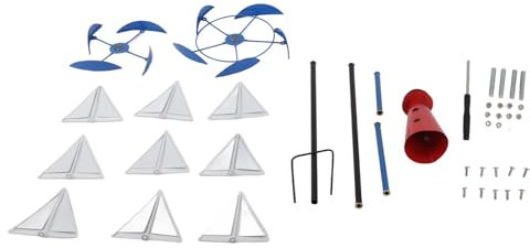 Glomora Segelboot Windmühlen, Metall leuchtende Farben Leuchtturm Segelboot ation Art Windskulptur für Gartengarten