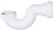 Hulthor Easy-Fit Bath Trap – 40mm Shallow Bath/Shower Waste P Trap, White for Baths & Showers, 1.1/2 Inch