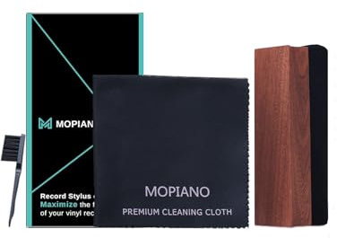 Vinyl LP Schallplatten Reinigungsset 3-in-1 | Schallplatten Reinigung | Inkl. Samtpolster Burste,Nylonbürste,Mikrofasertuch