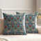 kissenbezug 50x50 cm kissen william morris blau deko für sofakissen kissenbezüge 2er set doppelseitiges muster dekokissen couchkissen kissenhülle sofa schlafzimmer wohnzimmer zimmer zierkissen