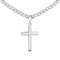 Esrael Silber Kreuz Kette Herren Silberkette Herren 5mm Kubanische Halskette Männer with Cross Edelstahl Kreuzkette Kreuz Kette Männer Schmuck Geschenke 24 Zoll