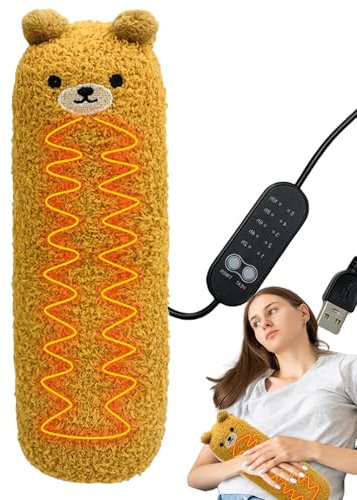 Wärmekissen, niedlich, Heizkissen aus Plüsch – vielseitiges Heizkissen für Katzen, Heizkissen zum Anschließen, USB-Heizkissen für Tiere, mit Timer, für Haus,