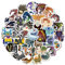 100 Monsters Hunters Stickers, Cute Figures Waterproof Sticker, Game Monsters Hunters Vinyl for Mug, Skateboard, Book