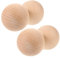 TOYANDONA 4pcs Wooden Sports Bocce for Outdoor Garden Games Boys and Girls Rolling Balls Portable Bocce Toys Wood Grain Balls for Boys and Girls Weddings