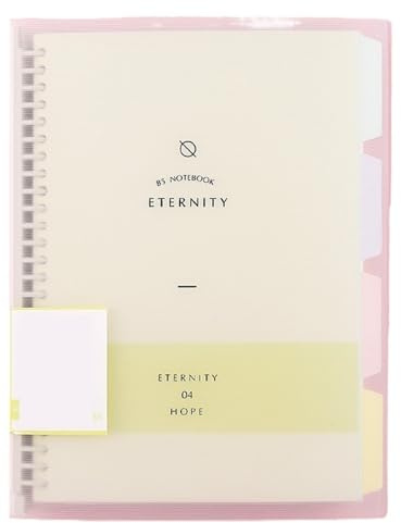 QWWQYDY Loose Leaf Notebook Binder A4/B5/A5 Loose Leaf Spiral Paper Diary Removable Simple Thickened Coil Shell Notebook(Yellow,A4)