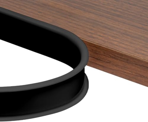 NUTKIT 2 m x 16 mm U-formad flexibel möbelkantband, självhäftande TPE köksbänkskiva kantremsa, gör-det-själv möbler kantskydd för babysäkerhet, bord trappskåp hörnkant, svart