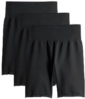 THE SET Damen Active Radlershorts mit Shaping-Funktion, 3er-Pack