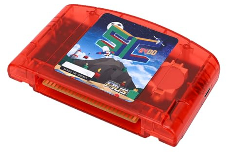 Naroote Open-Source-N64-Flash-, Open-Source-Flash-, HD-Loader-Game-Reader- mit Schnellem Lesen und Automatischer Sicherung, Ideal für Summer Cart 64 Retro HD Gaming (Rot Transparent)