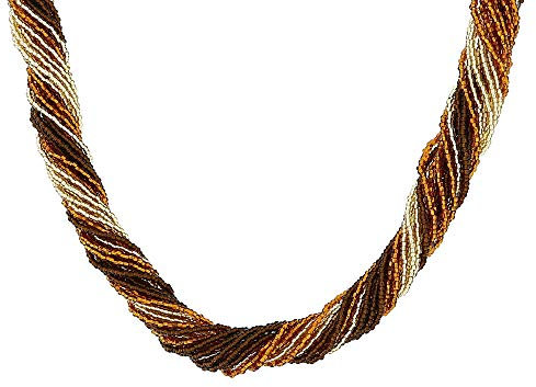 Venetiaurum - Collana Multifili Torchon per Donna in Vetro e Argento 925 - Gioiello Made In Italy Certificato