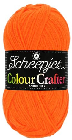 Scheepjes Colour Crafter 100g Yarn Ball | Acrylic DK Double Knit Wool | Soft & Anti-Pilling for Knitting, Crochet, Blankets & Amigurumi (1256 The Hague)