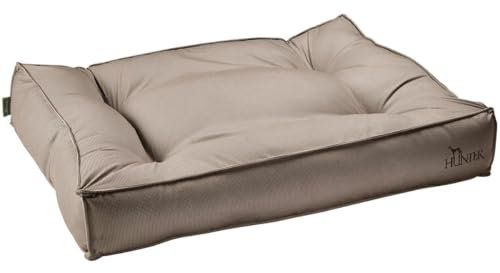 HUNTER Lancaster Hundebett, gesteppt, gemustert, weich gepolstert, 80 x 60 cm, braun