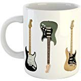 Gibson Fender Stratocaster Mug - Ceramic - 300ml - Dishwasher and Microwave Safe