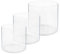 Royal Imports Blumenvasen aus Acryl – dekoratives Herzstück für Zuhause oder Hochzeit – bruchsicherer Kunststoff, 1 Set mit 3 Größen: 10,2 cm, 12,7 cm, 15,2 cm – transparent