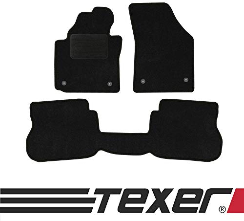 TEXER Textil Fußmatten Passend für VW Caddy III Bj. 2003- Basic