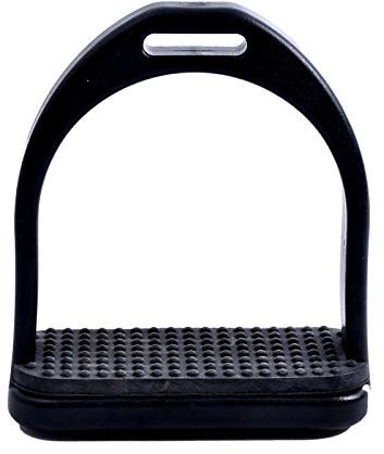 CLBING Reitsteigbügel Flexible Sicherheitssteigbügel Mit Rutschfester Gummiauflage Robustes Reitzubehör Für Erwachsene Und Kinder,100mm