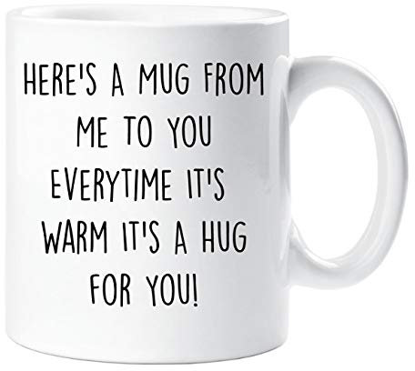 60 Second Makeover Limited Here's A Mug from Me to You Warm Hug Friend Funny Gift Present