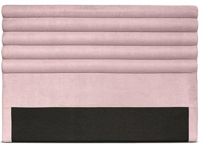 LOUNGITUDE - LUCA - Tête de lit - Design contemporain - En tissu - Vieux rose - 140cm