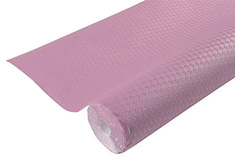 PRONAPPE - Réf. R802086I - Nappe jetable en papier gaufré - Rouleau de 20 M de long et 1,18 M de large - Gaufrage unique, esthétique et profond - Fabriqué en France - Couleur rose poudré