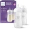 Philips Avent Natural Response Baby Bottle - 330ml Baby Milk Bottle, BPA Free for Babies with 3M+ Teat (Model SCY906/01) by Fratelli (Pack of 2)