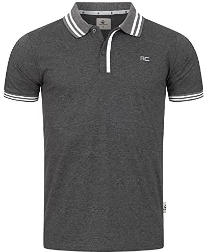 Rock Creek Poloshirt Herren Kurzarm H-283 Dunkelgrau 3XL
